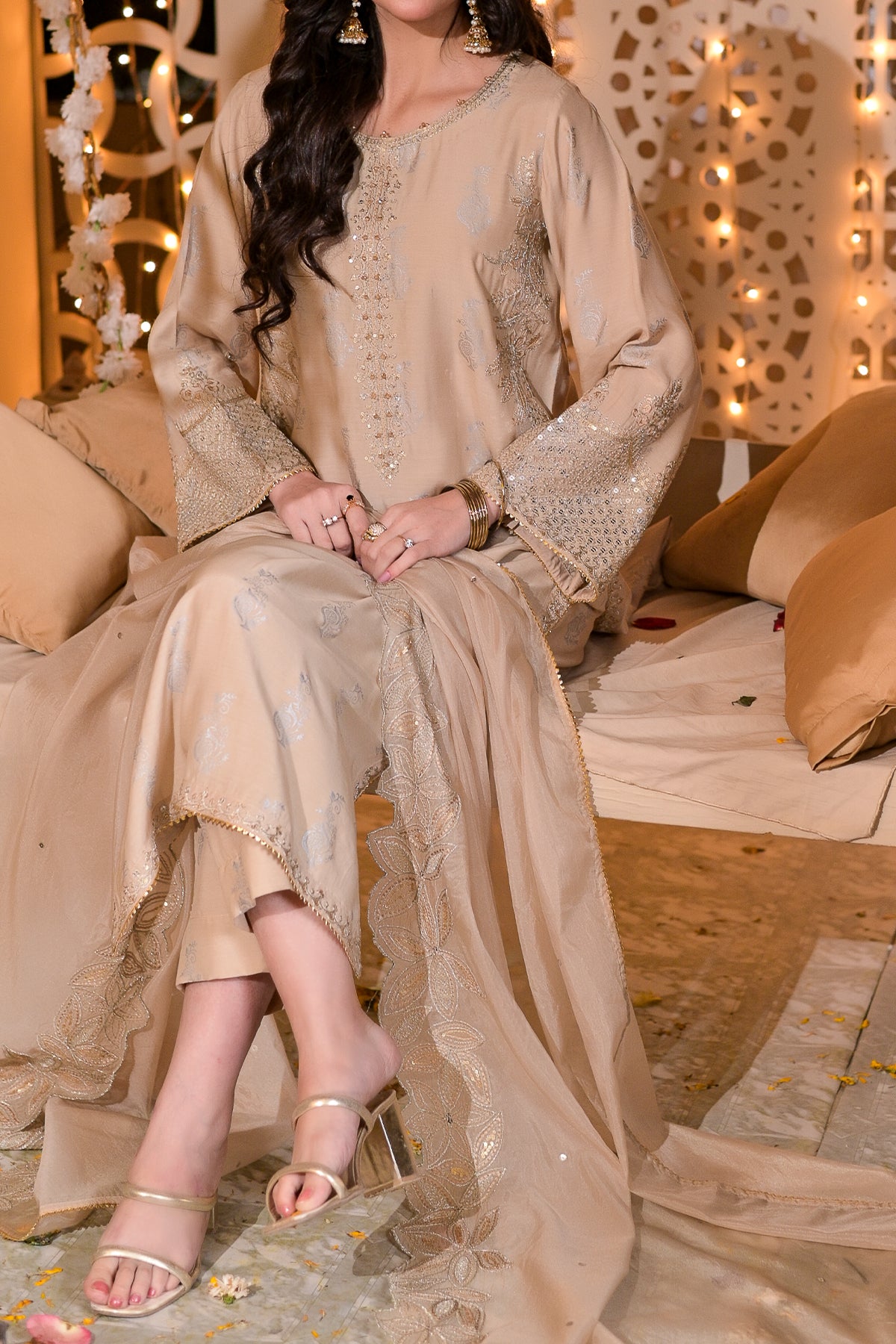 RTW 3 piece Fancy Jacquard - FJ284 - Shalwar Kameez