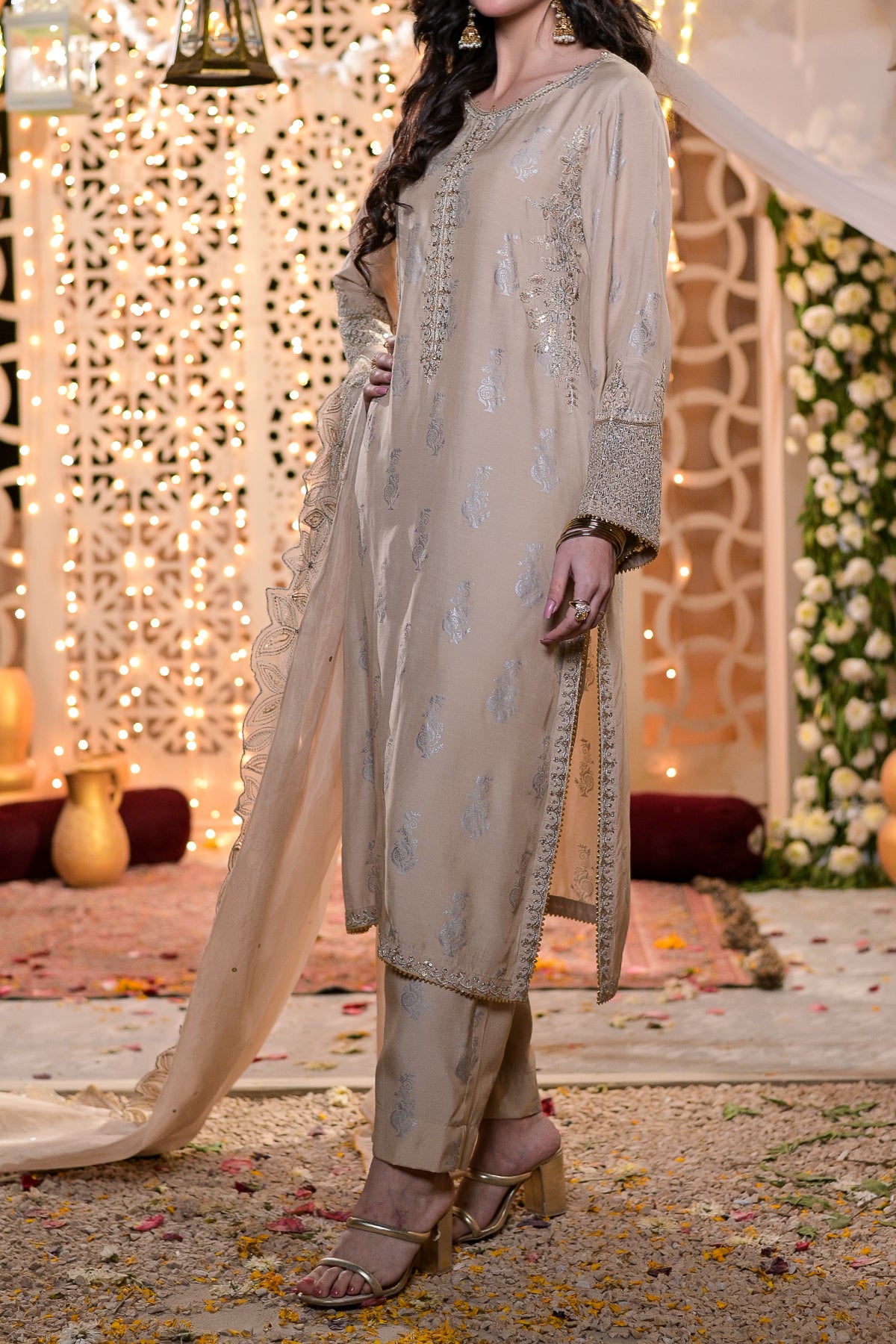 RTW 3 piece Fancy Jacquard - FJ284 - Shalwar Kameez