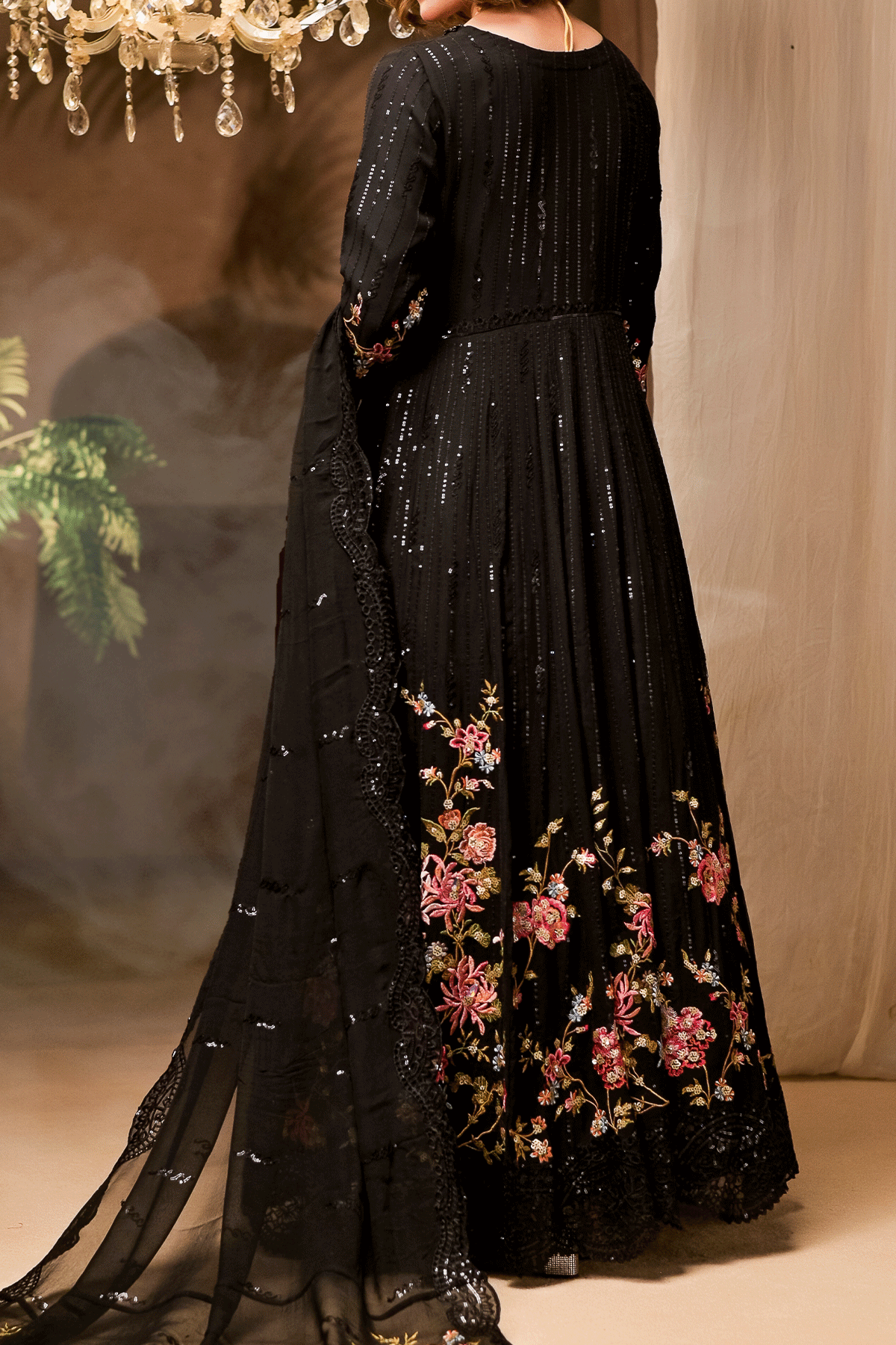 Mom & Me Pret Twinning Black Embroidered | N2440 | 3 Piece Outfit | Adult