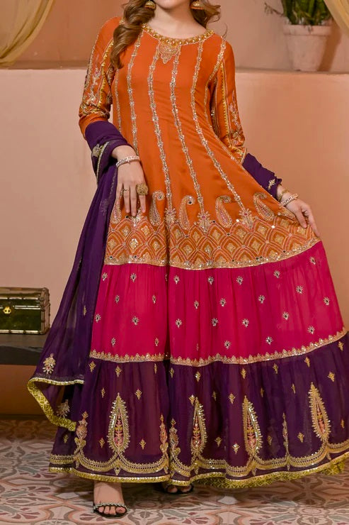 WOMEN'S PRET-CHIFFON DRESS | N-2404