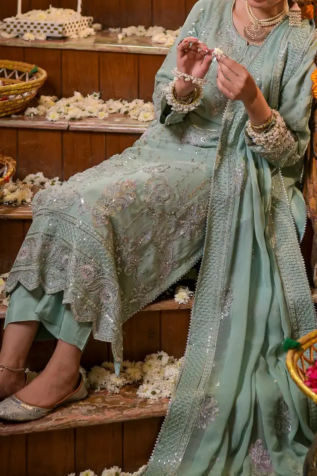 WOMEN'S PRET-CHIFFON DRESS | N-2442 | Shalwar Kameez