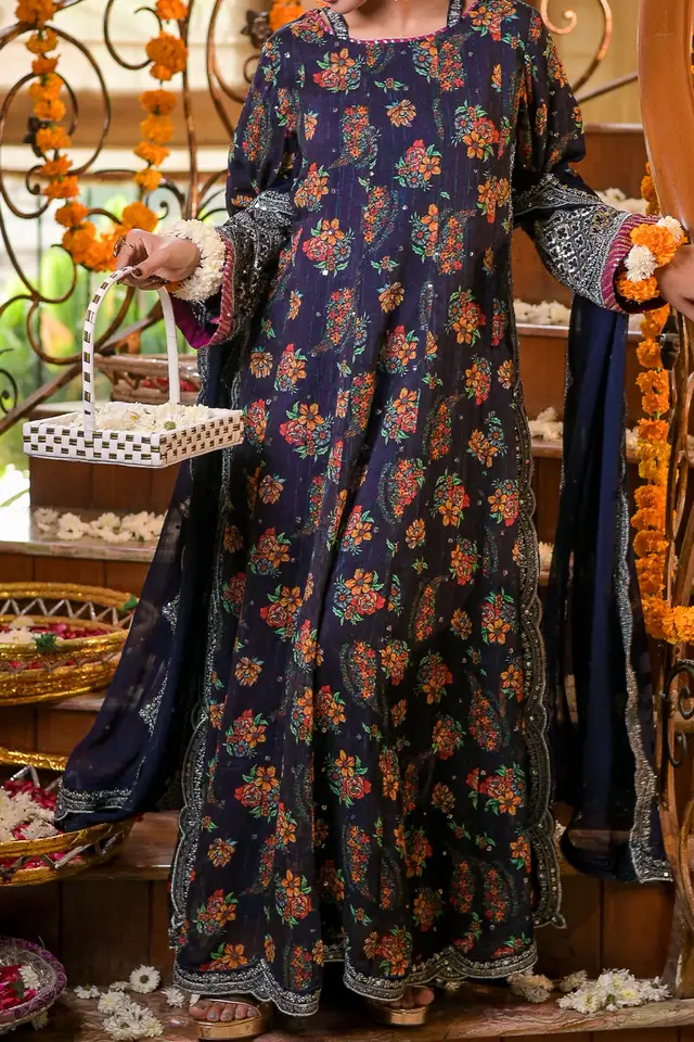 WOMEN'S PRET-CHIFFON DRESS | N-2445 | Maxi