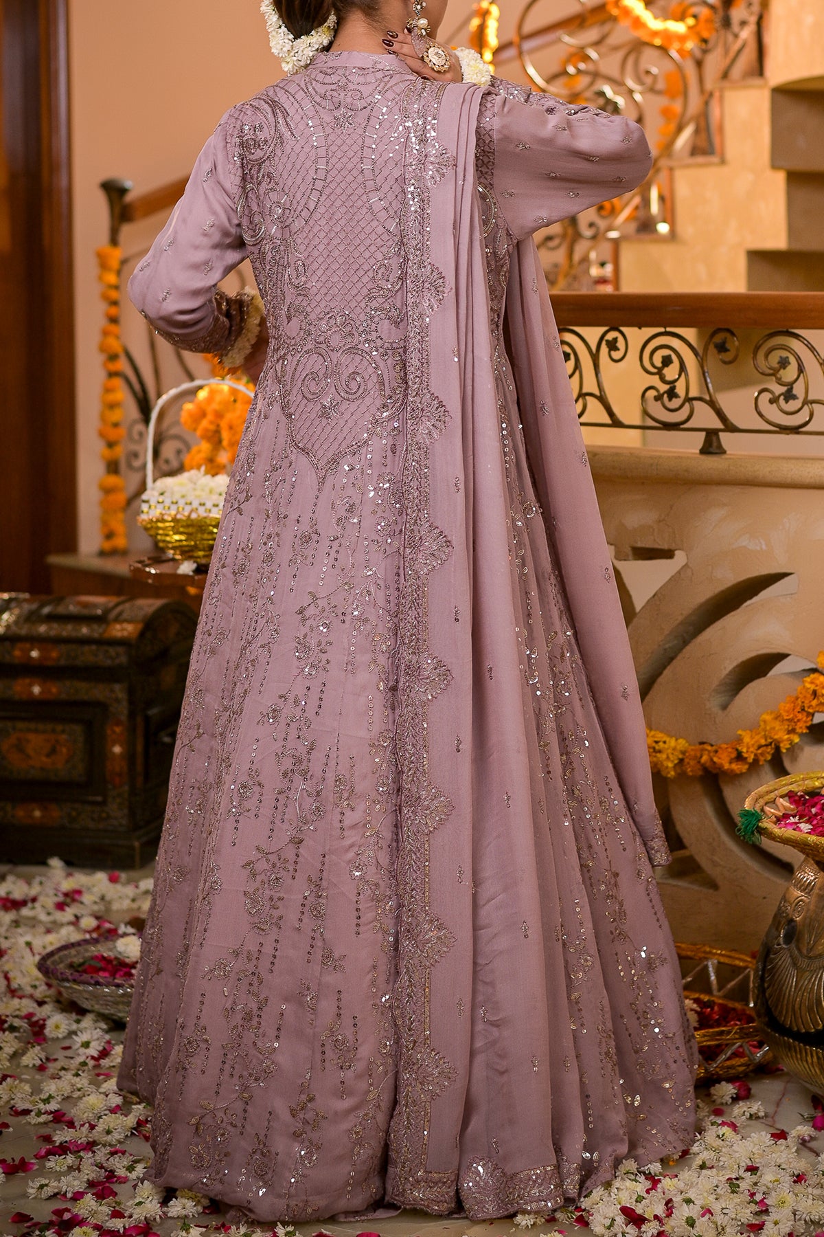 WOMEN'S PRET-CHIFFON DRESS | N-2446 | Maxi