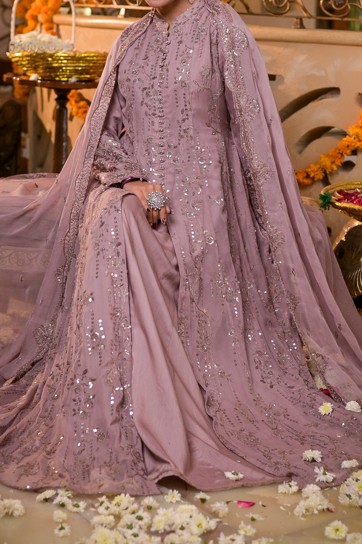 WOMEN'S PRET-CHIFFON DRESS | N-2446 | Maxi