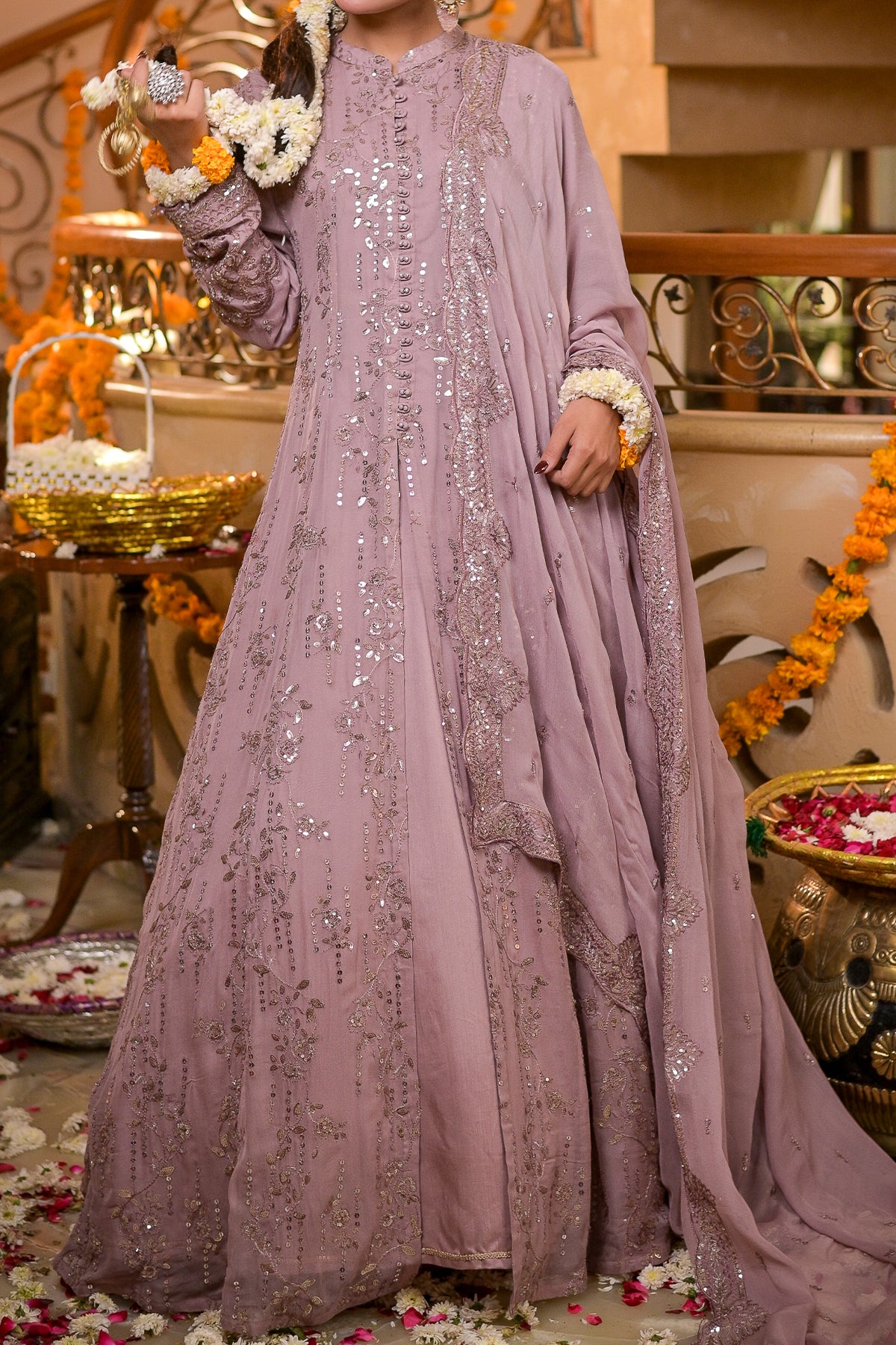 WOMEN'S PRET-CHIFFON DRESS | N-2446 | Maxi