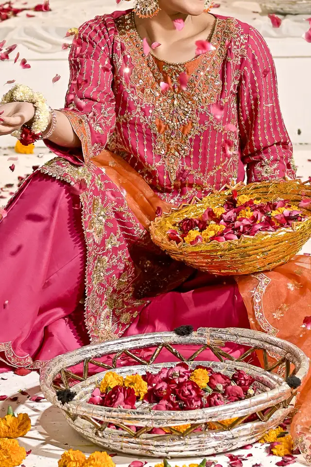 WOMEN'S PRET KHAS | RK-1273 | Long Shirt with Shrara