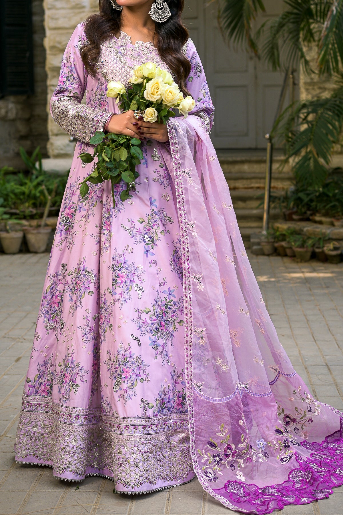 mauve dress women WOMEN'S PRET-KHAS | RK-1294